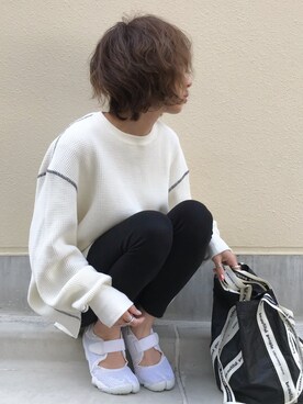 6(ROKU)＞THERMAL COLOR STITCH LONG SLEEVE-eastgate.mk