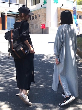 「Herschel Supply（ハーシェルサプライ）のアイテム」を使った、Kumika☆さん（レディース・158cm）の春コーディネート