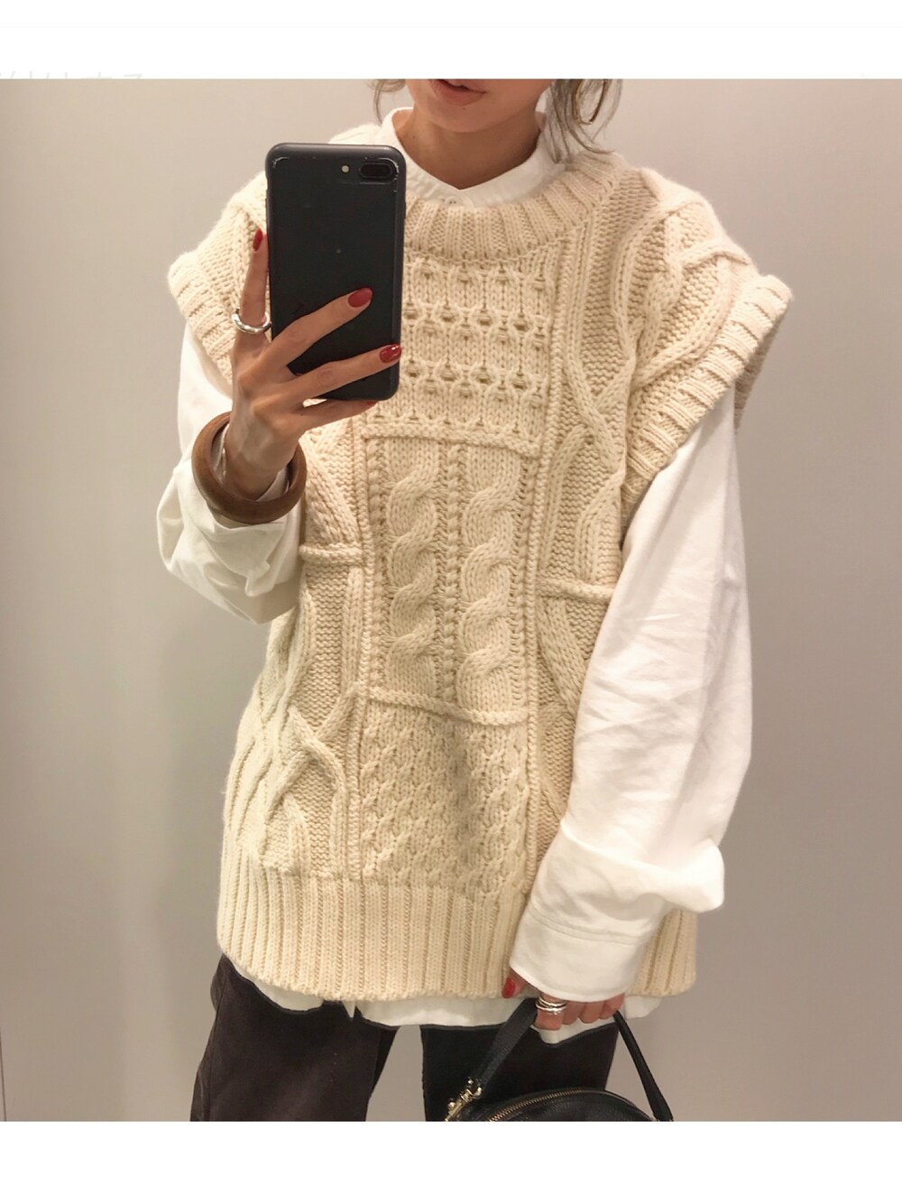 TODAYFUL  Cable  Knit Vest  ケーブルニットベスト