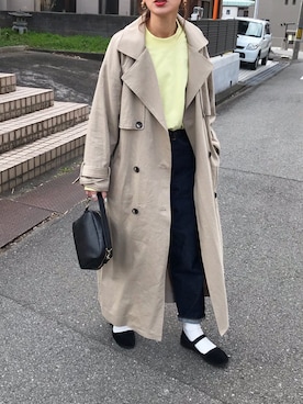 「カンフーシューズ」｜Kumika☆さん（レディース・158cm）の冬コーディネート