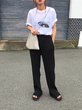 「CANAL JEAN（キャナルジーン）のアイテム（その他パンツ）」を使った、Kumika☆さん（レディース・158cm）の夏コーディネート