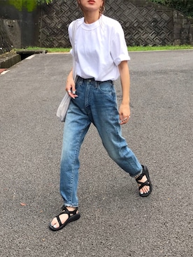 「junes（ジュネス）のアイテム」を使った、Kumika☆さん（レディース・158cm）の夏コーディネート