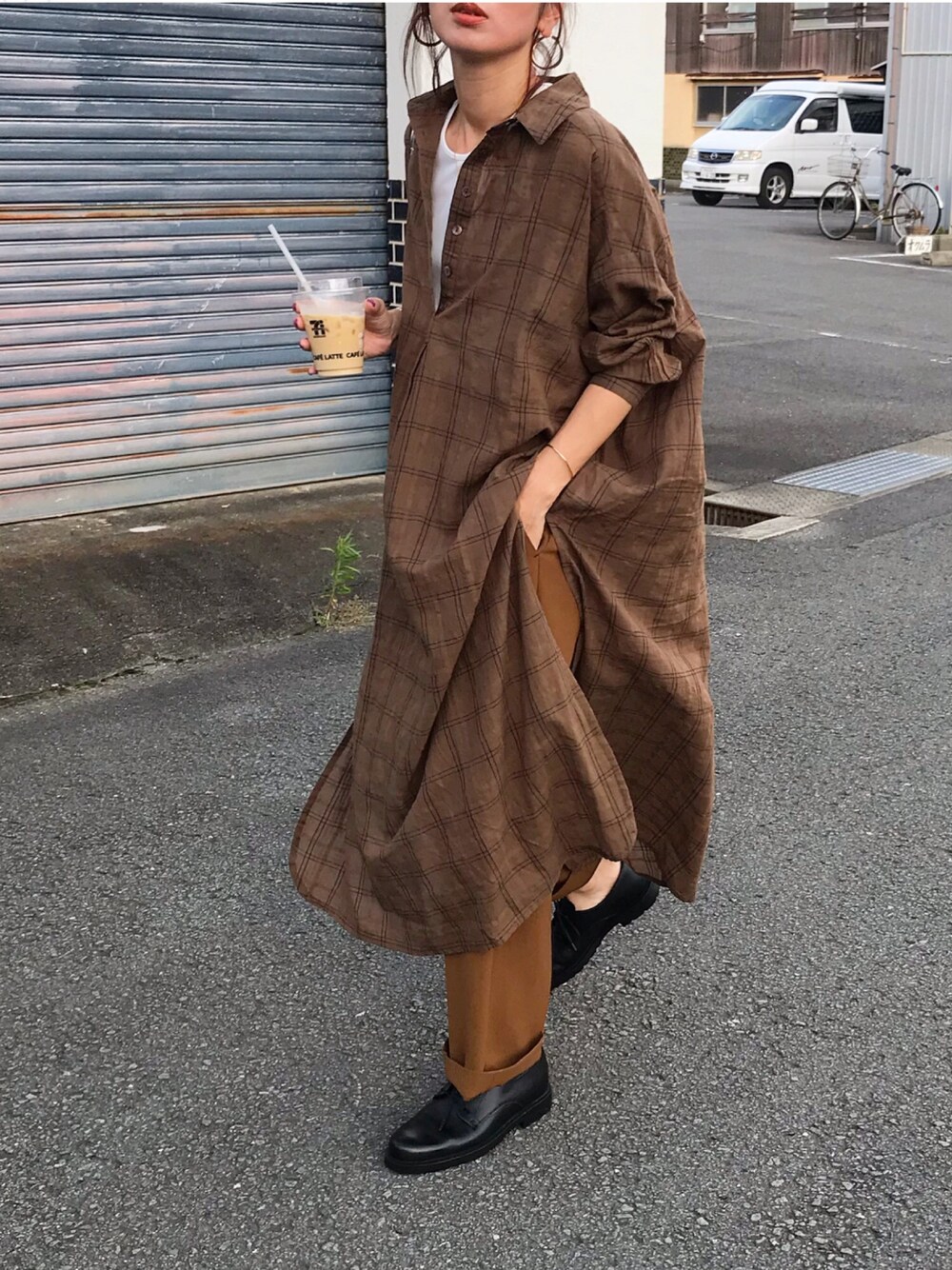 Kumika☆｜OMNESのシャツワンピースを使ったコーディネート - WEAR