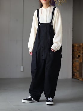 「antiqua（アンティカ）のアイテム（オールインワン・サロペット）」を使った、Kumika☆さん（レディース・158cm）の夏コーディネート