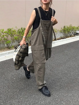 「ALLUMER（アリュメール）のアイテム（トップス）」を使った、Kumika☆さん（レディース・158cm）の夏コーディネート
