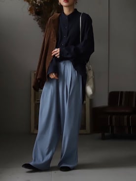 「antiqua（アンティカ）のアイテム（ジャケット/アウター）」を使った、Kumika☆さん（レディース・158cm）の秋コーディネート