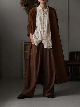 「antiqua（アンティカ）のアイテム（ジャケット/アウター）」を使った、Kumika☆さん（レディース・158cm）の秋コーディネート