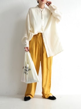 「リラックスパンツ」｜「アイテム（その他シューズ）」を使った、Kumika☆さん（レディース・158cm）の冬コーディネート