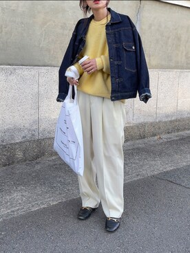 デニムジャケットを使った 春コーデ の人気ファッションコーディネート Wear