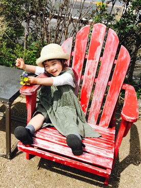 nanaさん（キッズ・100cm）の春コーディネート