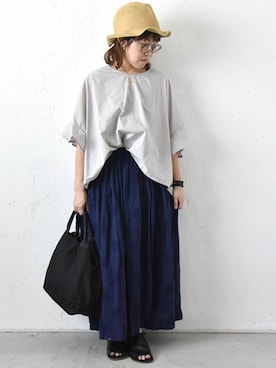 「toleur（トーラ）のアイテム」を使った、staff-matsuさん（レディース・154cm）の夏コーディネート