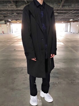 「アイテム（フォーマルスーツ/小物）」を使った、茶団子さん（メンズ・170cm・10代）の冬コーディネート