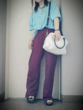 「ARROW（アロー）のアイテム（帽子）」を使った、naoさん（レディース・158cm）の夏コーディネート