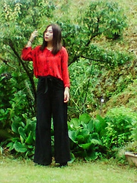 「ARROW（アロー）のアイテム（シューズ）」を使った、naoさん（レディース・158cm）の夏コーディネート