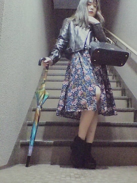 「KENZO」｜「アイテム（ワンピース/ドレス）」を使った、naoさん（レディース・158cm）の秋コーディネート
