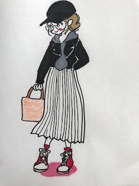 山口波子さんのコーディネート