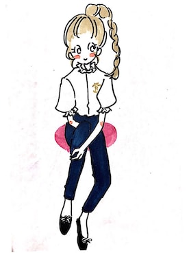 山口波子さんのコーディネート