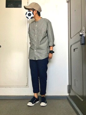 永瀬さん(メンズ・160cm)の夏コーディネート
