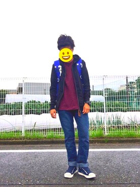 永瀬さん(メンズ・160cm)の秋コーディネート