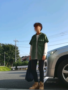 永瀬さん（メンズ・160cm）の秋コーディネート