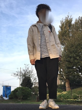 永瀬さん（メンズ・160cm）の秋コーディネート