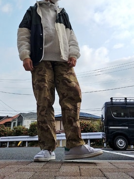 「BAYFLOW(BAYFLOW)」｜「アイテム（ブルゾン）」を使った、永瀬さん（メンズ・160cm）の春コーディネート