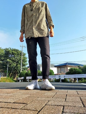 「zozoデニム」｜永瀬さん（メンズ・160cm）の秋コーディネート