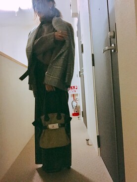 「collection PRIVEE?（コレクションプリヴェ）のアイテム（バッグ）」を使った、こにゃさん（レディース・161cm）の秋コーディネート