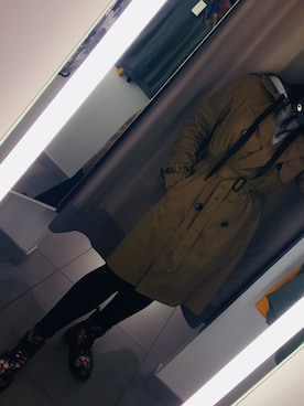 「stradivarius（ストラディバリウス）のアイテム（ピーコート）」を使った、Jamie Durianさん（レディース・165cm）の冬コーディネート