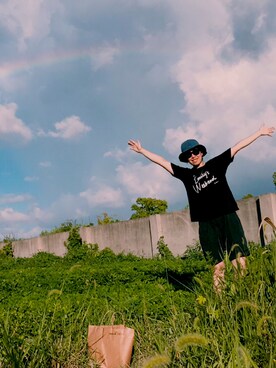 「PROGRES（プログレ）のアイテム」を使った、Yileiさん（レディース・168cm）の夏コーディネート