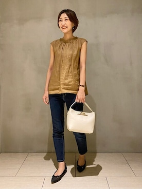 「MILOS（ミロス）のアイテム」を使った、Natsumiさん（レディース・167cm）の夏コーディネート