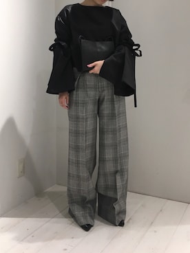 「AMERI」｜「アイテム（ブーティ）」を使った、Kanaさん（レディース・162cm）の秋コーディネート