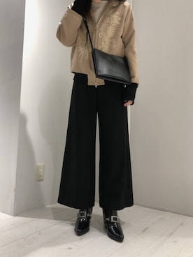 「アイテム（ブーティ）」を使った、Kanaさん（レディース・162cm）の秋コーディネート