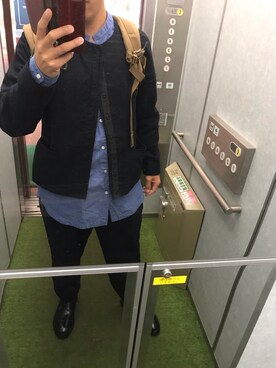 「MANUAL ALPHABET（マニュアル アルファベット）のアイテム（ブルゾン）」を使った、Nさん（メンズ・167cm）の秋コーディネート