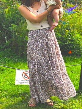 「MODE ROBE（モードローブ）のアイテム（ブレスレット）」を使った、つー☺︎さん（レディース・155cm）の秋コーディネート