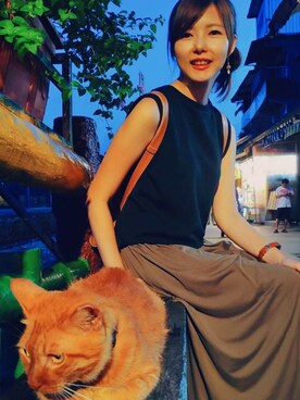 MichelleLinさん（レディース・162cm）の夏コーディネート