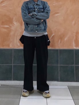 「mnml（ミニマル）のアイテム（ジャケット/アウター）」を使った、ユンさん（メンズ・179cm）の冬コーディネート