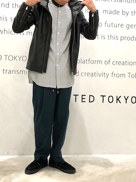 「夏のワントーンコーデ」｜UNITED TOKYO 細見さん（メンズ・170cm）の夏コーディネート