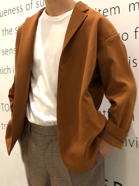 「夏のワントーンコーデ」｜UNITED TOKYO 細見さん（メンズ・170cm）の夏コーディネート