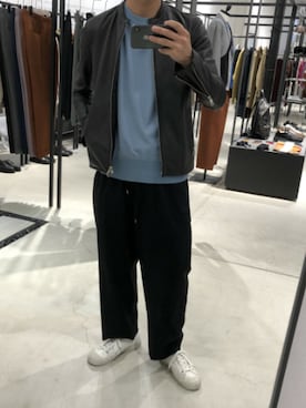 「UNITED TOKYO（ユナイテッドトウキョウ）のアイテム（ライダースジャケット）」を使った、UNITED TOKYO 細見さん（メンズ・170cm）の夏コーディネート