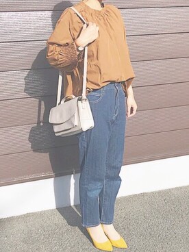 「ジーユー」｜たまきさん（レディース・161cm）の夏コーディネート