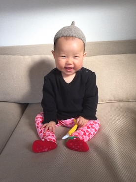 「codycoby（コーディーコービー）のアイテム」を使った、sawaco311さん（キッズ・70cm）の秋コーディネート