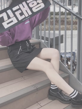 「レイヤードstyle」｜uさん（レディース・158cm）の冬コーディネート