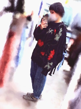 「スリッポン」｜「アイテム（PC・スマホグッズ/家電）」を使った、小太朗さん（レディース・155cm）の冬コーディネート