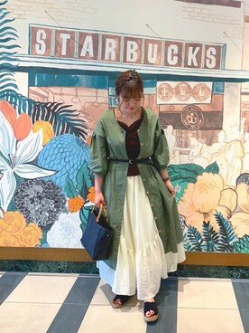 「GU（ジーユー）のアイテム（シューズ）」を使った、みぃーさん（レディース・152cm）の春コーディネート