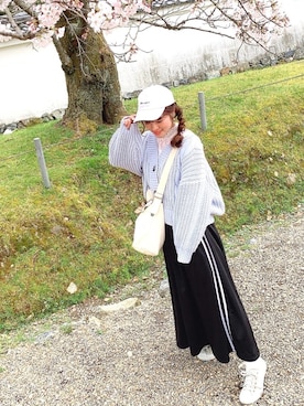 「CONVERSE（コンバース）のアイテム（バッグ）」を使った、みぃーさん（レディース・152cm）の春コーディネート