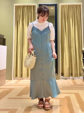 「Petit fleur（プチフルール）のアイテム」を使った、みぃーさん（レディース・152cm）の夏コーディネート