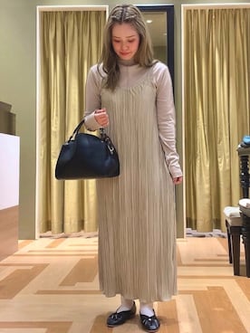 「Sugar spoon（シュガースプーン）のアイテム」を使った、みぃーさん（レディース・153cm）の秋コーディネート