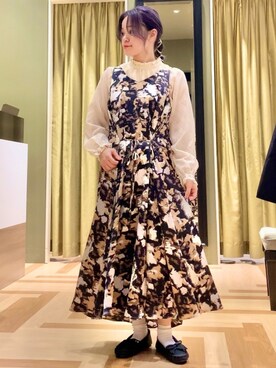 「秋のマイ旬スタイル」｜「アイテム（モカシン/デッキシューズ）」を使った、みぃーさん（レディース・153cm）の秋コーディネート