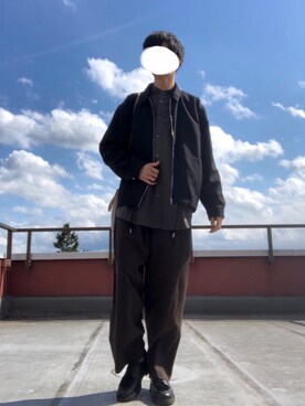 「Confirm（コンファーム）のアイテム（ブルゾン）」を使った、コナヒキさん（メンズ・175cm）の春コーディネート